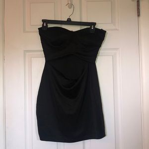Black cut out mini dress